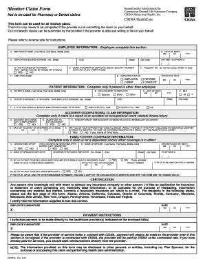 Fillable Online Eip Sc Out Of Network Reimbursement Medical Claim Form