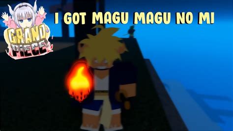 Finding Magu Magu No Mi Aka Magma Devil Fruit In Grand Piece Online Roblox Gpo Youtube