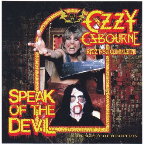 Ritz Complete Speak Of The Devil By Ozzy Osbourne Cd With