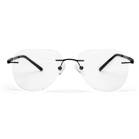 Black Aviator Frame Rimless Aviator Eyeglass Frames