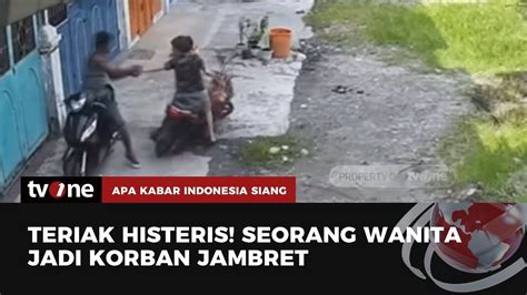 Aksi Jambret Gelang Wanita Hingga Korban Terjatuh Dari Sepeda Motor