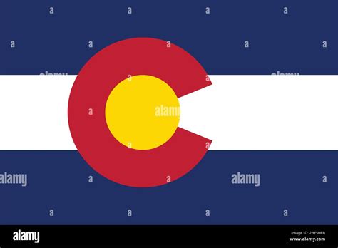 Accurate Correct Colorado Co State Flag Vector Illustration Stock Vector Image And Art Alamy