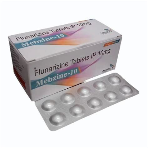 10mg Flunarizine Tablets Ip At Rs 250box Flunarizine Dihydrochloride