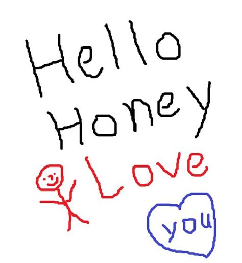 Hello Honey I Love You Art Print By Vhbmo I Love You Honey Good