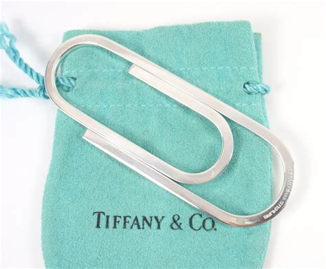 Rare Vintage Tiffany Co Sterling Silver X Large Paperclip Money Clip