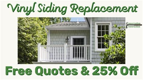 Vinyl Siding Replacement Conservation Construction