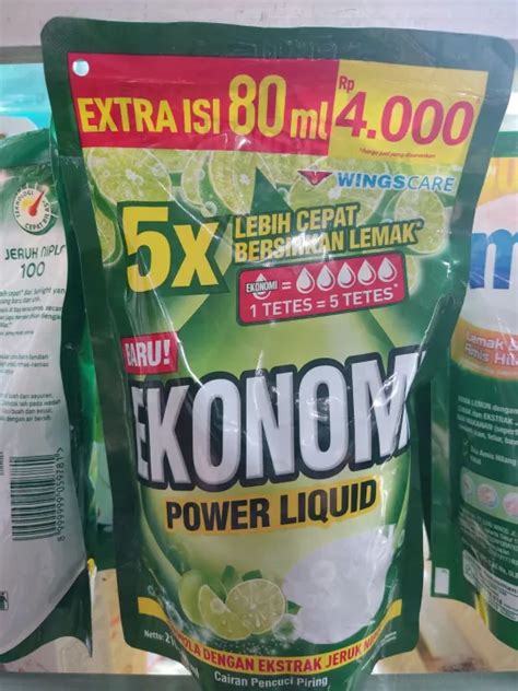 Cod Bayar Ditempat Ekonomi Power Liquid Cairan Pencuci Piring Dengan