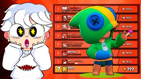 Evolui Meu Novo Brawler Lendário Leon e Fui Rumo ao Top BR no Brawl