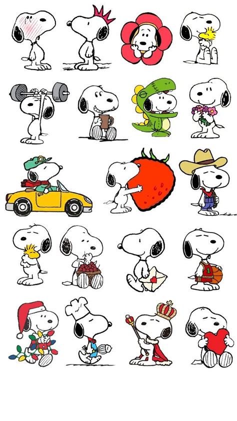 Snoop Stickers Adesivos Aesthetic Journal Diario Snoopy