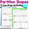 Partition Shapes Into Halves Thirds And Fourths Equal And Unequal