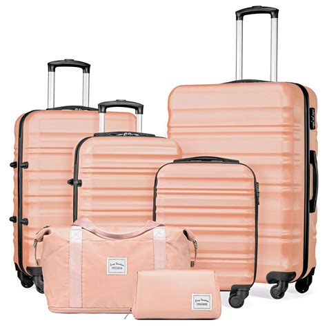 Long Vacation Luggage Set 4 Piece Luggage Set Abs Hardshell Tsa Lock