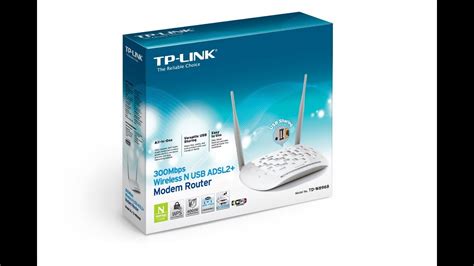 Tp Link Td W8968 300 Mbps Wireless N Usb Adsl2 Modem Router Unboxing