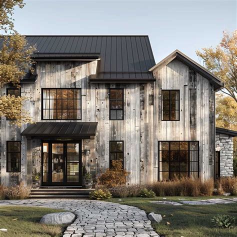 15+ Stunning Black and White Farmhouse Exterior Inspirations • 333k ...