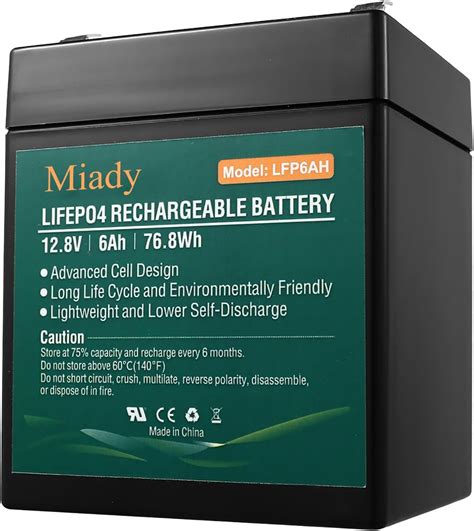 Miady V Ah Rechargeable Lifepo Battery Review Battery Skills