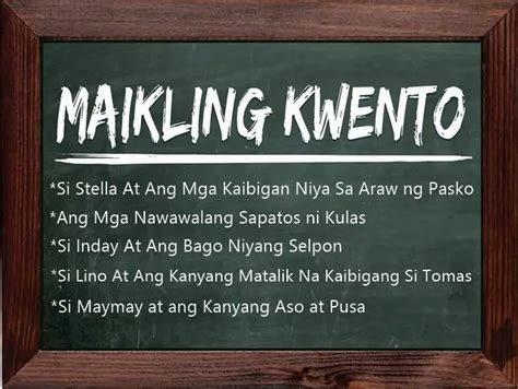 MAIKLING KWENTO 5 Halimbawa Ng Maikling Kwento Na May Aral