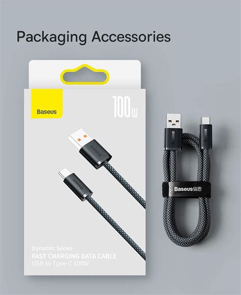 Baseus Dynamic Series Fast Charging Data Cable Usb To Type C 100w Baseus Official Store