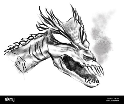 fantasy dragon illustration artwork Stock Photo - Alamy