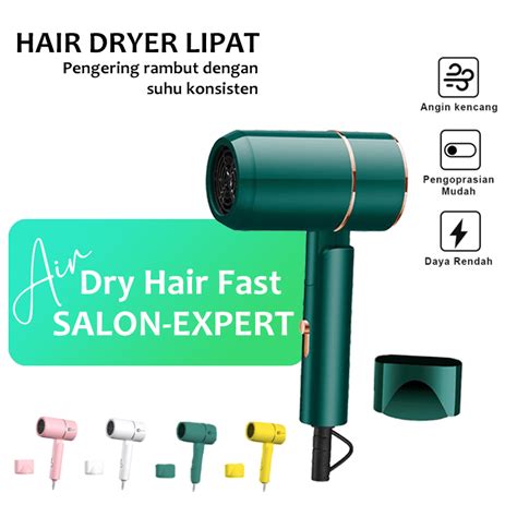 Jual Hair Dryer Pengering Rambut Lipat Pengering Rambut Portable Hair Dryer Mini Shopee