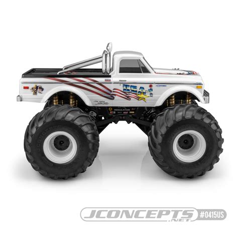 Jconcepts 1970 Chevy K10 Usa 1 Edition Monster Truck Body Video Rc Car Action