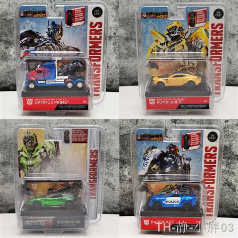 ทรานฟอร์เมอร์ 1 64 เครื่องประดับโมเดลรถ Transformers เวอร์ชั่นภาพยนตร์ Optimus Prime Bumblebee