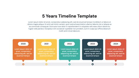 5 Year Graphic Timeline Template - Free Download | HiSlide.io