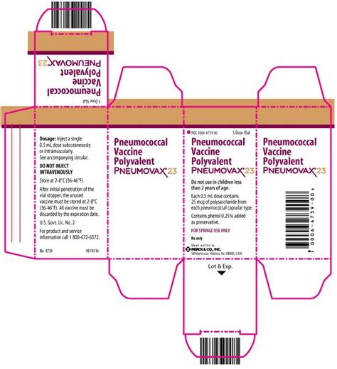 Pneumovax 23 - FDA prescribing information, side effects and uses