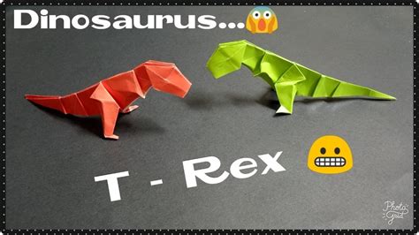 Cara Membuat Origami T Rex Yang Mengagumkan All About Origami