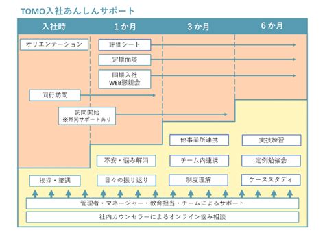 入社後の流れ｜訪問看護ステーションtomo