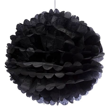 Tissue Paper 14-Inch Pom Pom - Black – Candy Warehouse