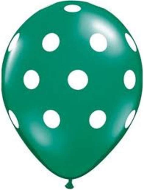 Green Polka Dot Latex Balloons Birthday Christmas Etsy