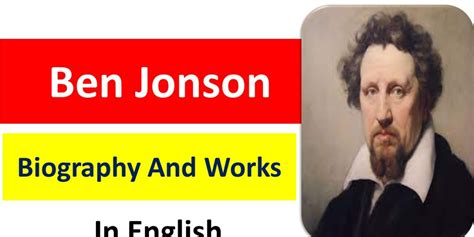 Ben Jonson Biography And Works