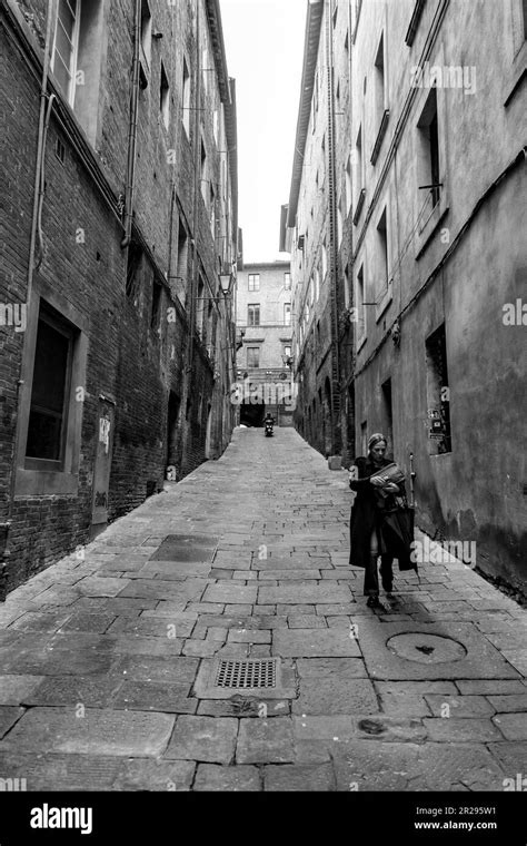Siena Italy Apr 7 2022 Generic Architecture And Street View From