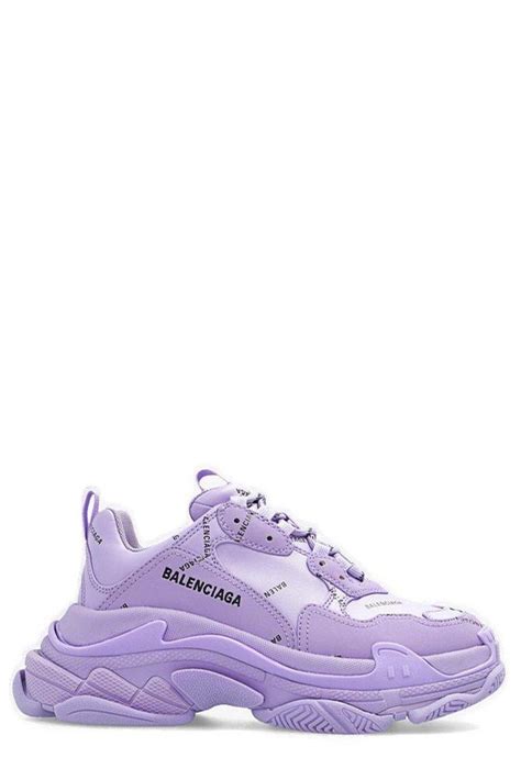 Balenciaga Triple S Sneakers In Purple Lyst