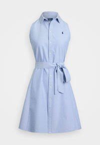 Polo Ralph Lauren Oxford Belted Sleeveless Shirtdress Shirt Dress
