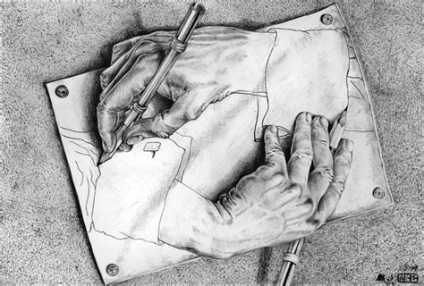 Manos Dibujando Drawing Hands M C Escher 1948 How To Draw Hands