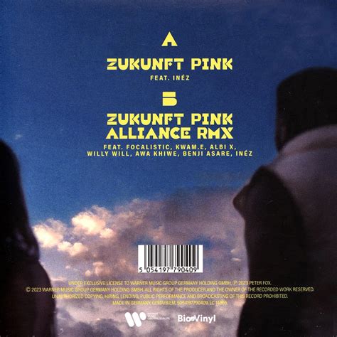 Peter Fox Zukunft Pink Anniversary Pink Bio Vinyl Edition Vinyl 7