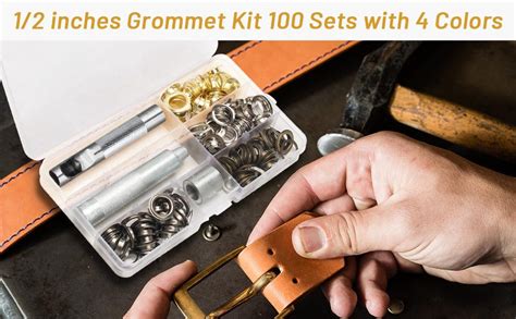 12 Inch Grommet Kit 100 Sets Luxiv Grommets Eyelets 12mm Sewing