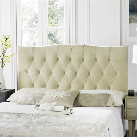 Axel Buckwheat Velvet Tufted Headboard Headboards Furniture By Safavieh