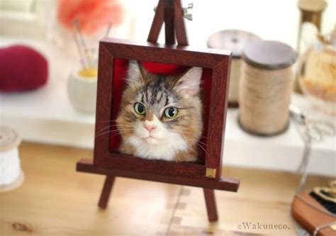 This Japanese Artist Crafts Hyper Realistic 3D Cat Portraits From