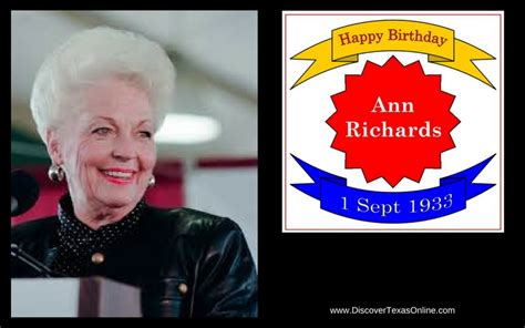 Happy Birthday, Ann Richards! – Discover Texas