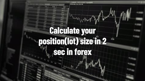 Calculate Position Sizing Or Lot Sizes In 2 Seconds Forex Youtube