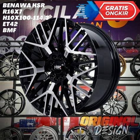 Jual Velg Mobil Ring Hsr Benawa R Lebar Lobang Baut Et Black