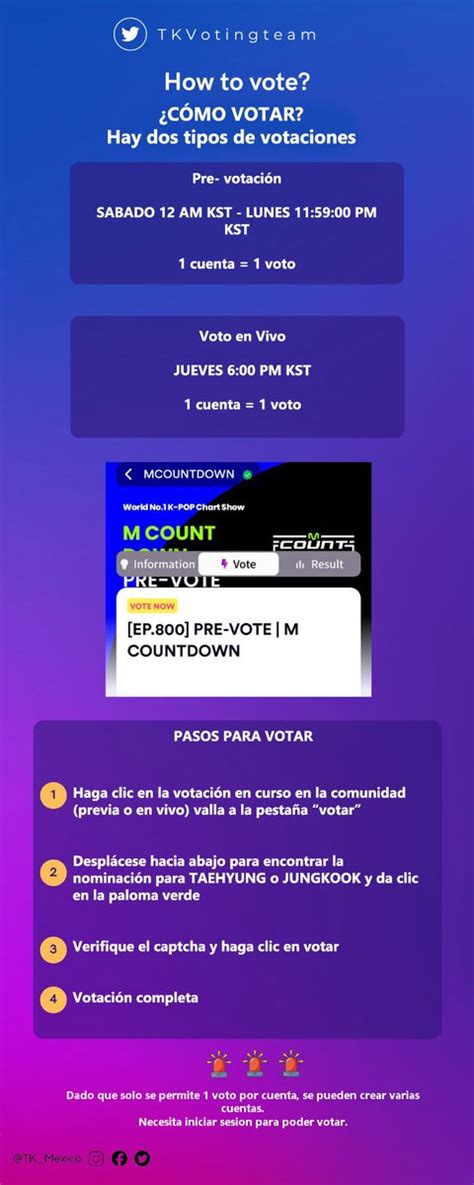 Taekook Mexico on Twitter MCOUNTDOWN Aplicación Web https