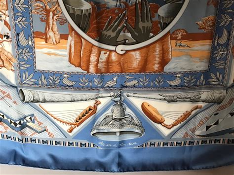 HERMES SILK SCARF AU SON DU TAM TAM BY TOUTOY Gem