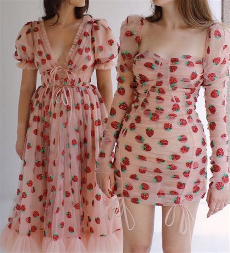 Strawberry Dresses By Lirika Matoshi Fashion Outfits Fashion Pretty