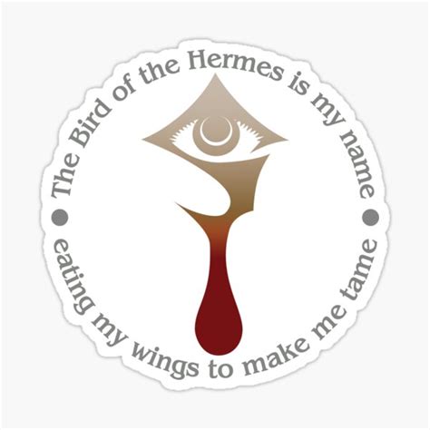 The Bird Of The Hermes Sticker For Sale By Cloakanddaggers Redbubble