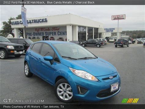 Blue Candy Metallic 2012 Ford Fiesta Se Hatchback Charcoal Black Interior