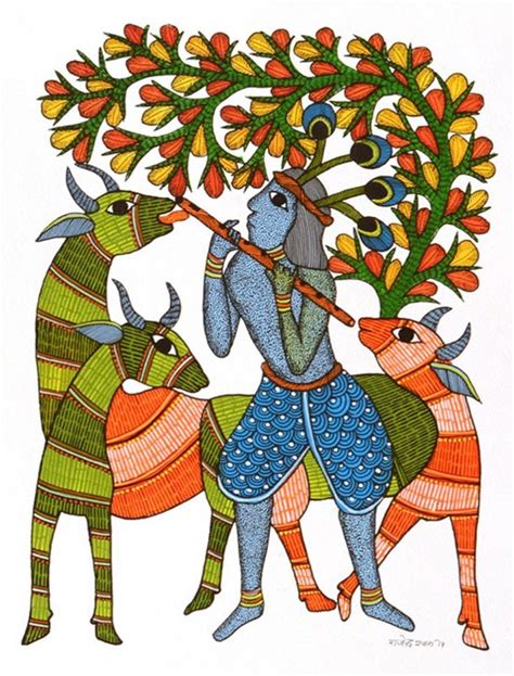 Signature : Patterns in tribal Art - Gond painting, India art, Indian ...