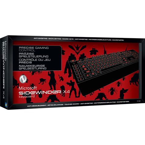 Microsoft Sidewinder X4 Gaming Keyboard Usb Deutsch Schwarz