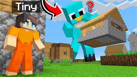 TINY Vs GIANT Hide And Seek In Minecraft Milo And Chip Prop Hunt YouTube